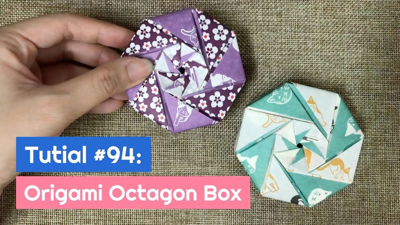 DIY Origami Octagon Box | The Idea King Tutorial #94