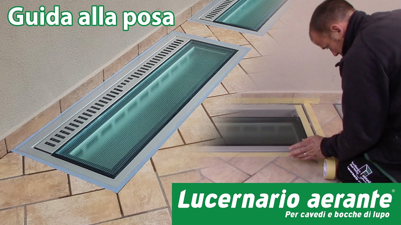 Sostituire la griglia della bocca di lupo con Lucernario aerante a filo pavimento