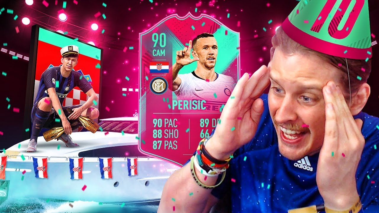 THE BEST FUT BIRTHDAY CARD?! 90 FUT BIRTHDAY PERISIC PLAYER REVIEW! FIFA 19 Ultimate Team