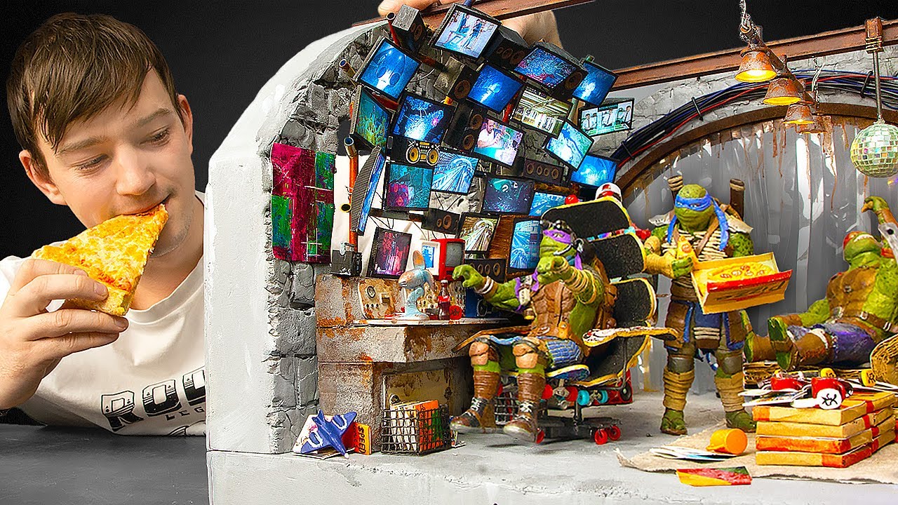 ¿Dónde viven las Tortugas Ninja? DIORAMA EN MINIATURA