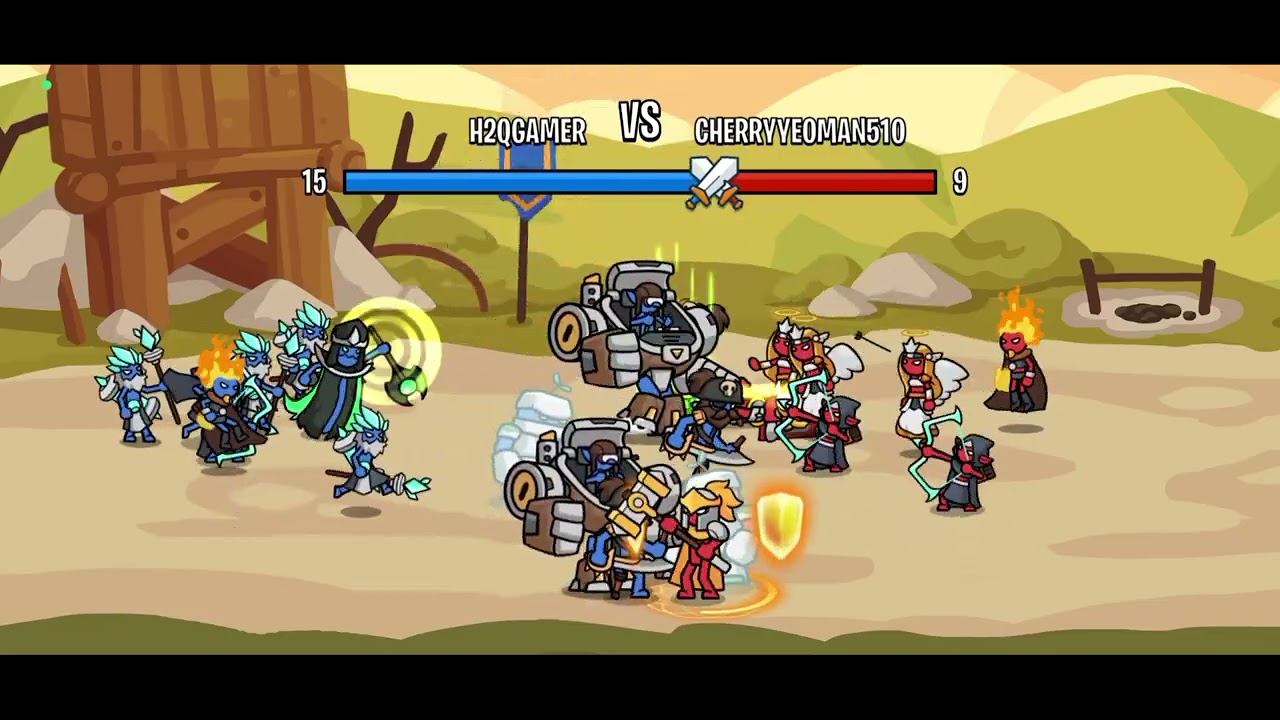 #309 PvP Gặp Acc Up 7 Con Robot Level 9 Luôn Kinh Thật l Stick Battle: War of Legions