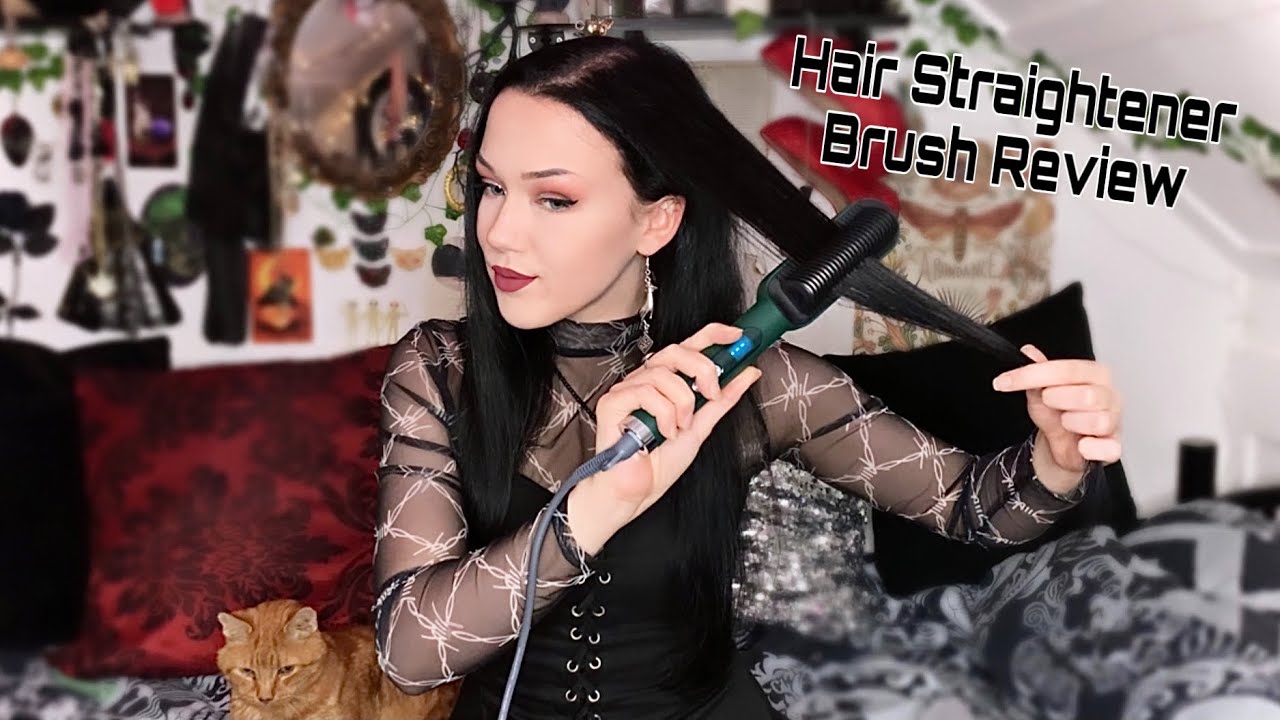Hair Straightener Brush Review - on Thin/Fine Wavy Hair - VKK Collab