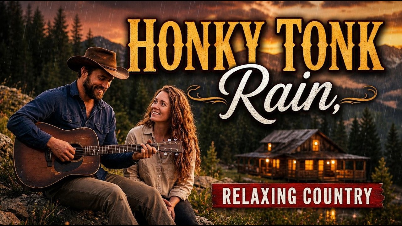 Honky Tonk Rain | Relaxing Country Song | Rustic Harmony