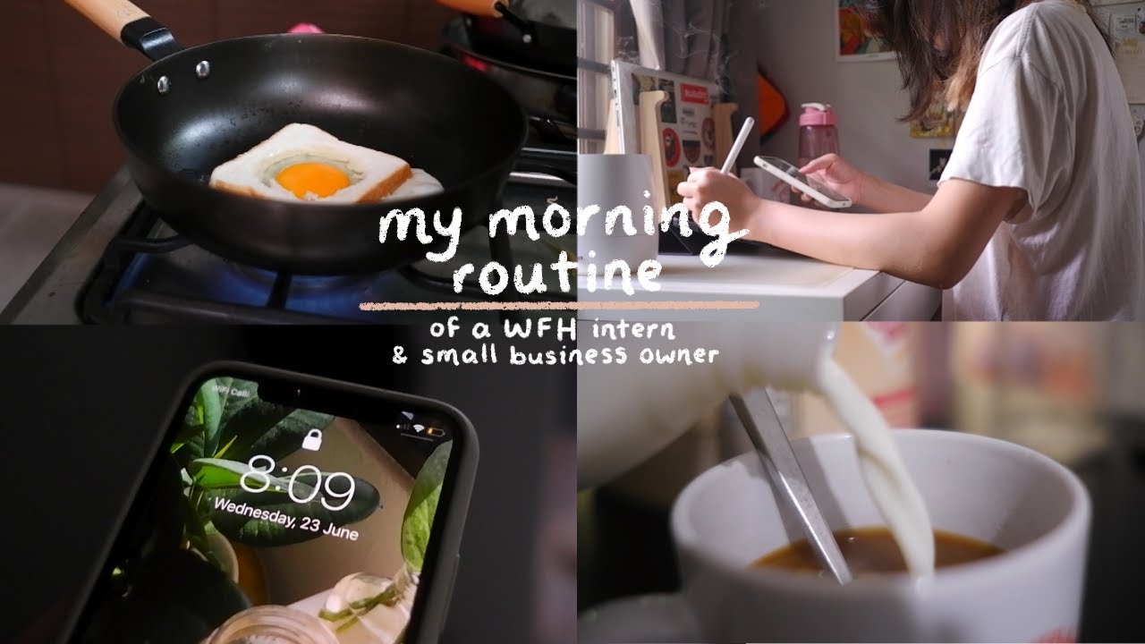 Small Business Diaries || my morning routine 🌞☕️ (WFH intern!)