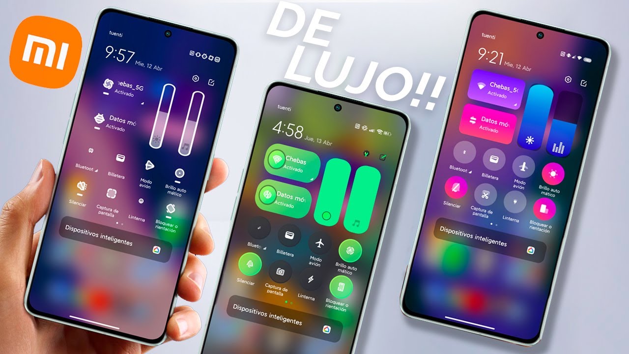 Puro Lujo!!! Corre a Instalar estos CENTROS de CONTROL en tu Xiaomi | TEMAS Nuevos MIUI