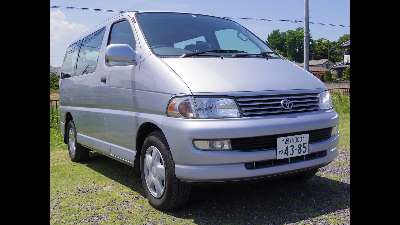 1997-1999 Toyota Hiace-Regius Bace_Model Side Lift Up Seat Start & Drive & In Depth Review