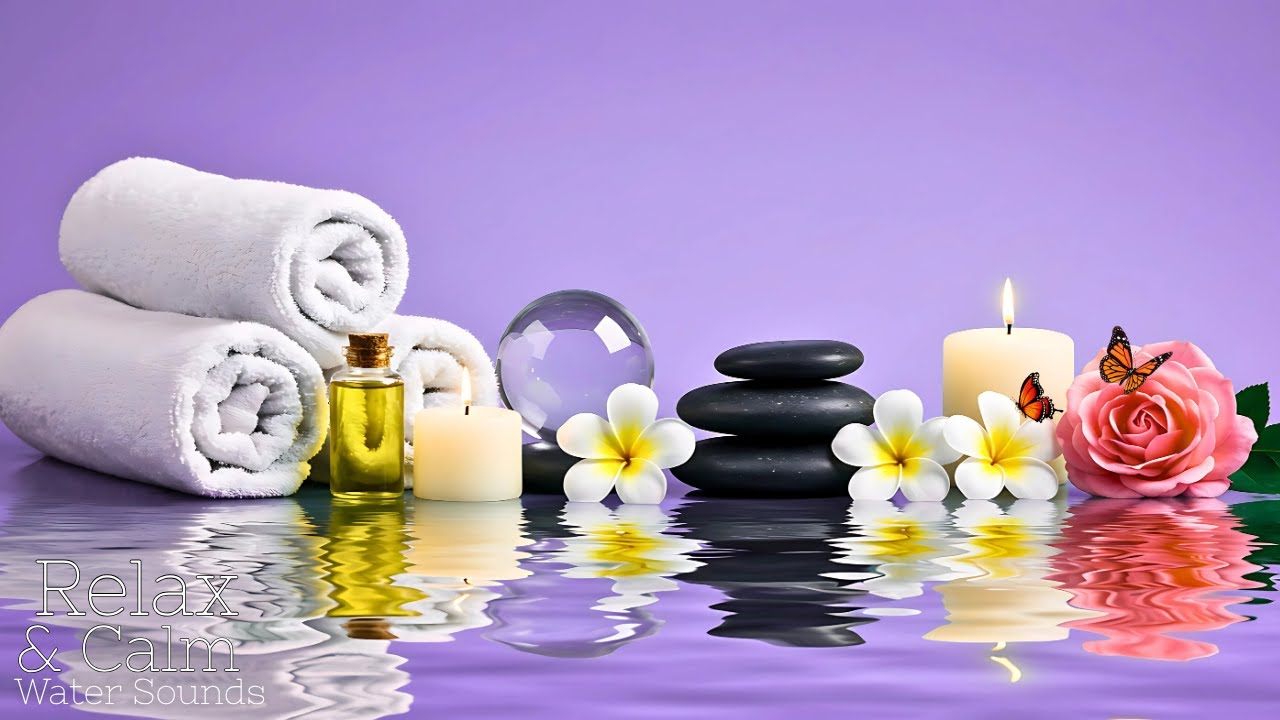 Beautiful Relaxation Music 🌿 Spa Piano & Water Sounds for Deep Stress Relief and Peaceful Meditation