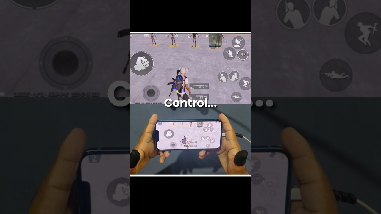 BGMI & PUBG MOBILE Best 4 Finger Claw Control code #shorts