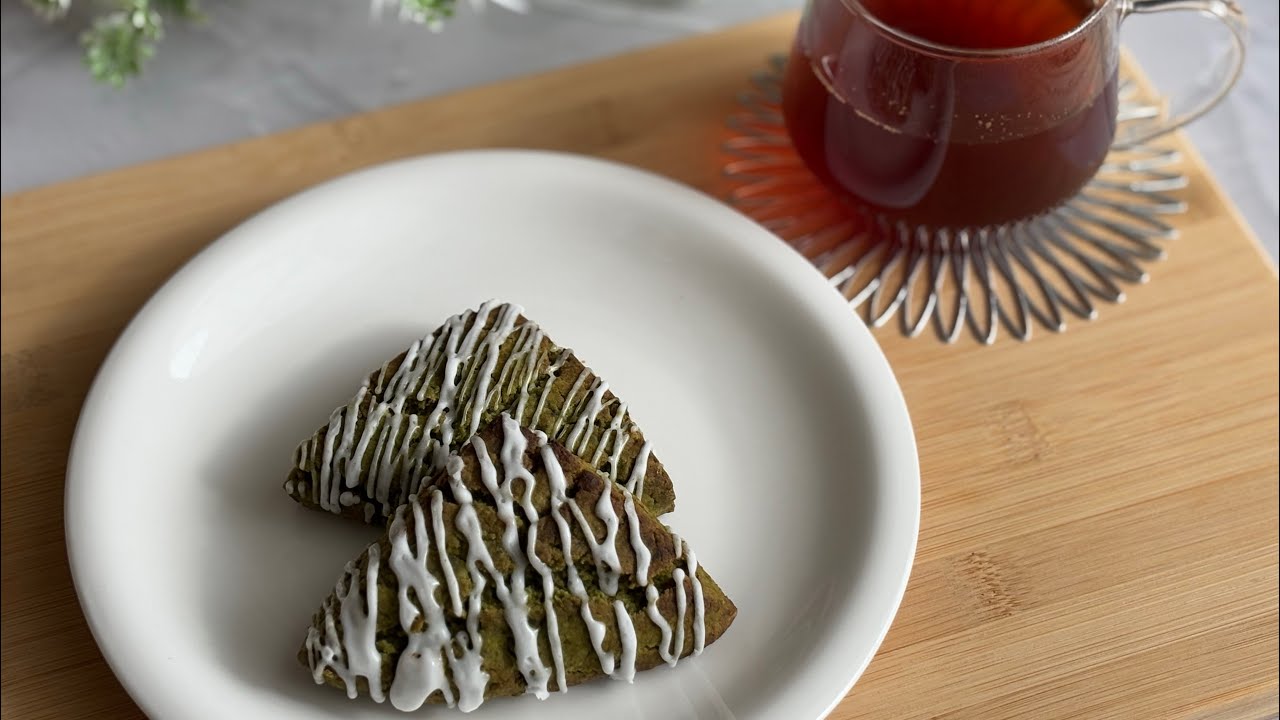 三月ビギナー🔰レッスンは【抹茶とシナモンの米粉スコーン】です🍵