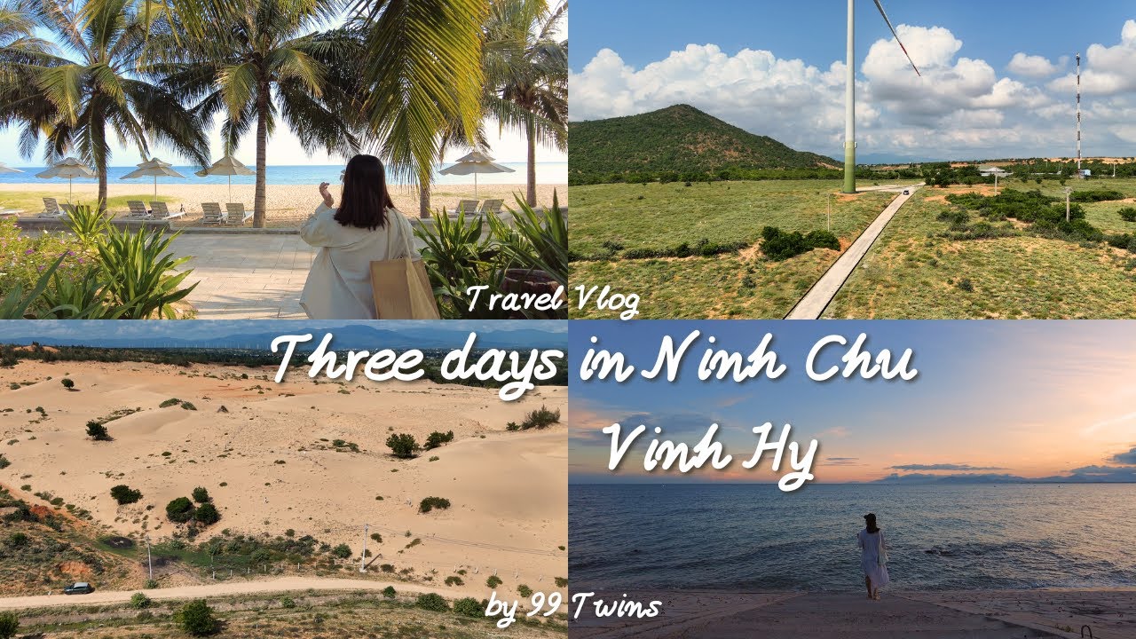 Travel Vlog|3D2N Trip to the Beautiful Ninh Chữ - Vĩnh Hy Coast🌴|Local Food, Beach Walks, Coffee,...