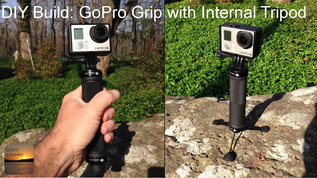 DIY GoPro Grip Handle with Internal Tripod - Cheap and Easy To Build!