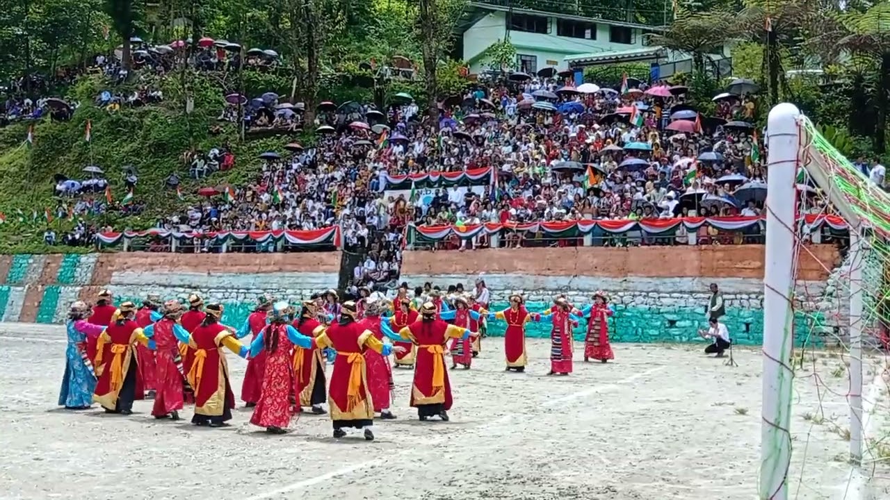 Tibetan dance perform by North Sikkim Academy on 15/08/2022..