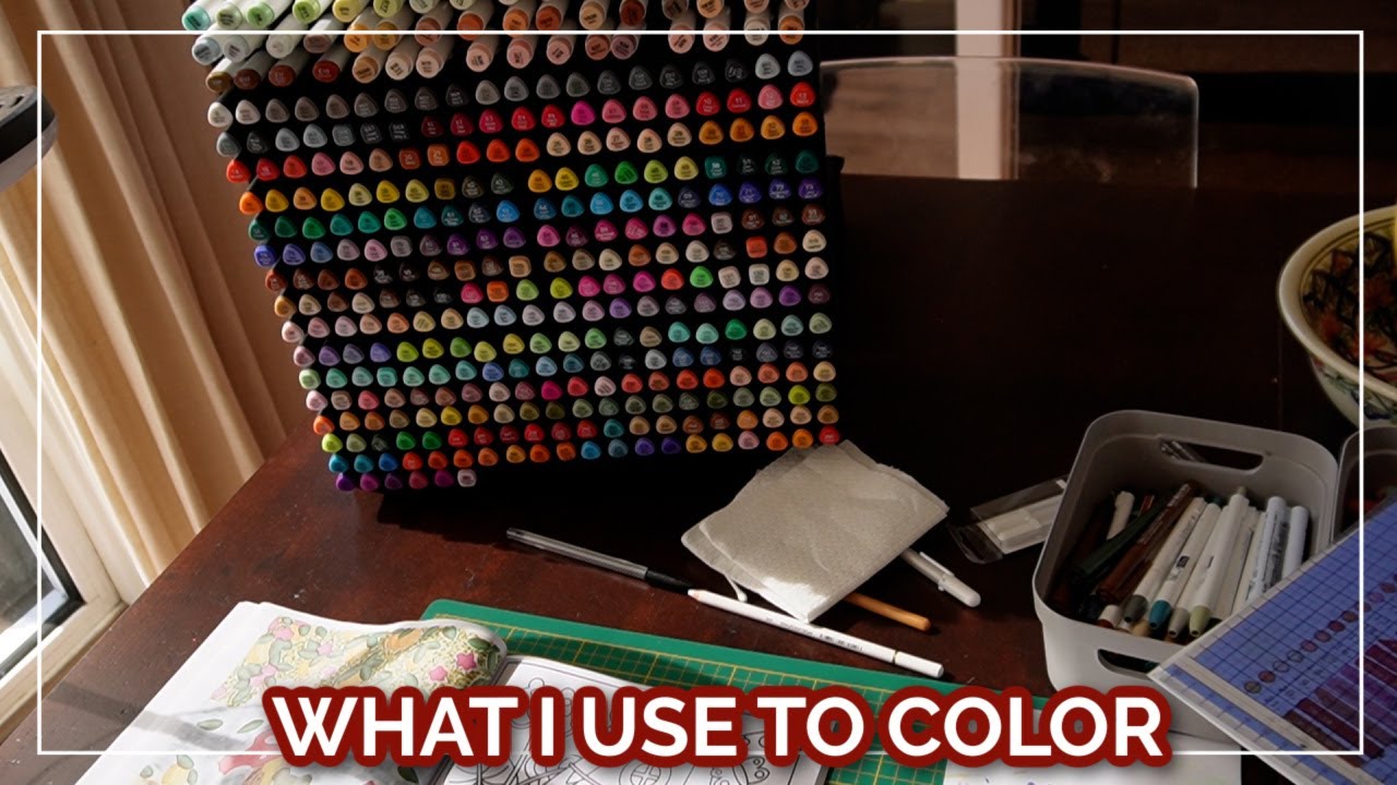 WHAT I USE TO COLOR // Coloring supplies I like to use (affordable edition)