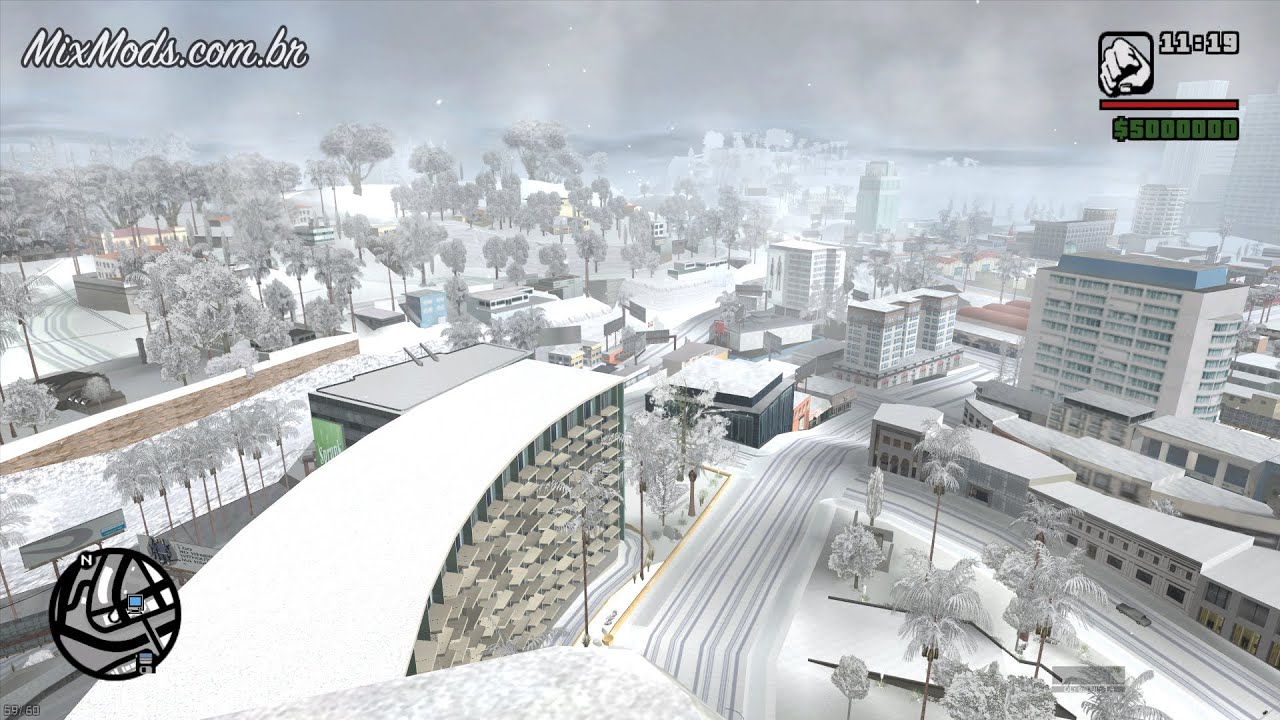 Como Deixar O mapa Do GTA SAN Com Neve!