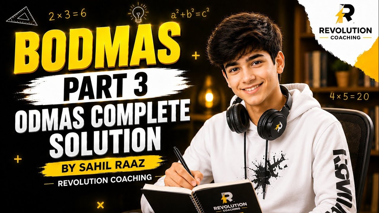 BODMAS PART 3 | ARITHMETIC PRACTICAL SOLUTIONS | BY SAHIL RAAZ