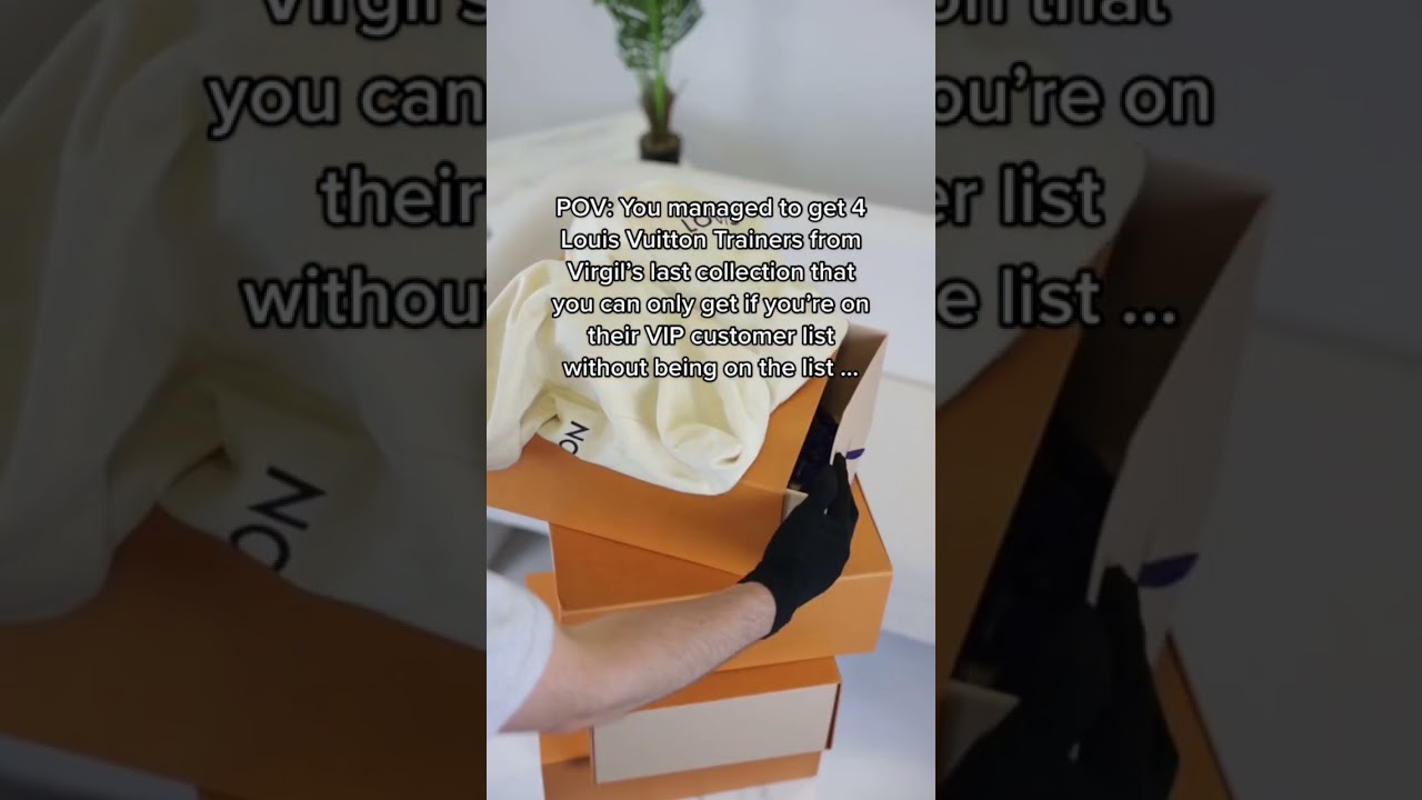 We got FOUR of the LAST shoes designed by Virgil Abloh!!! #louisvuitton #luxury #fashion #sneakers
