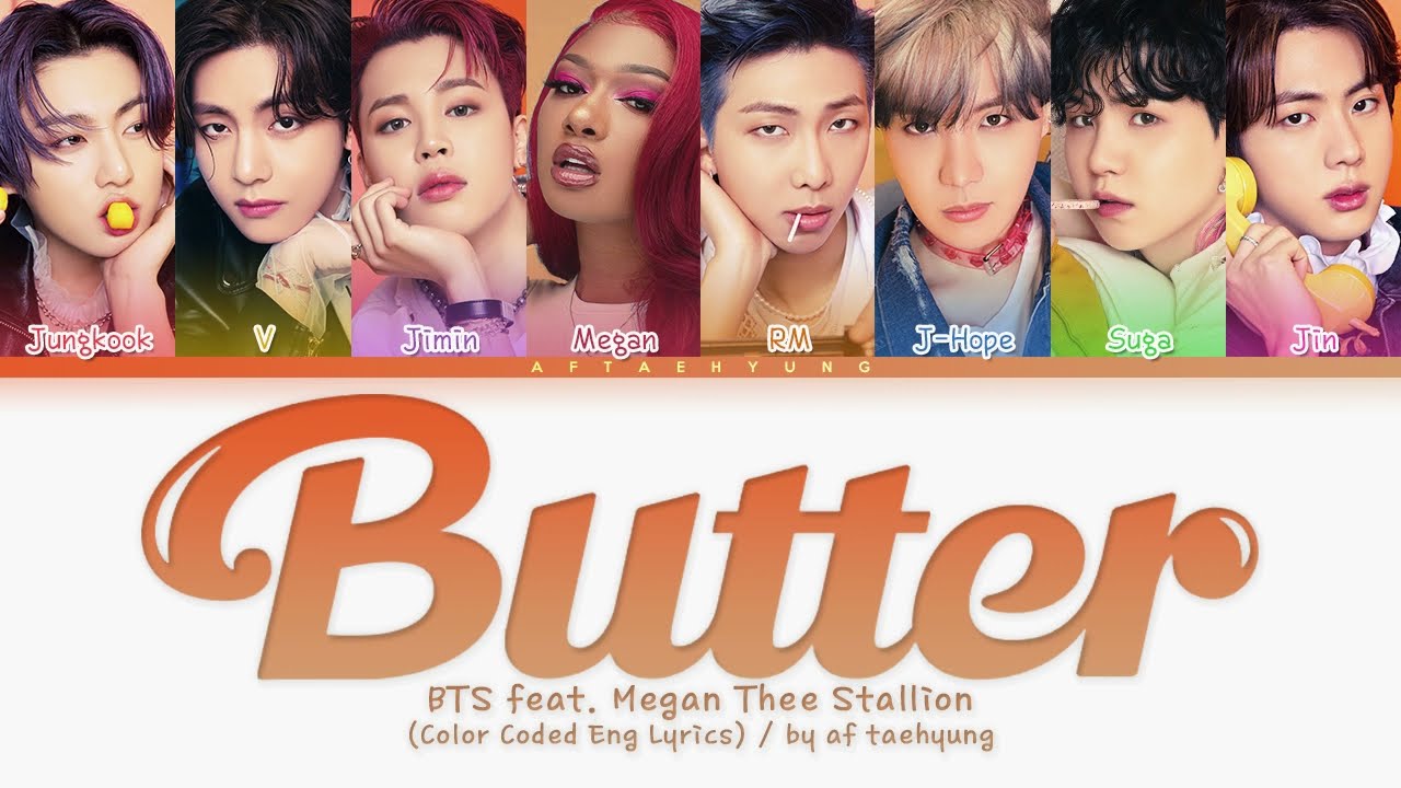 BTS (방탄소년단) &mdash; Butter (feat. Megan Thee Stallion) (Color Coded Eng Lyrics)