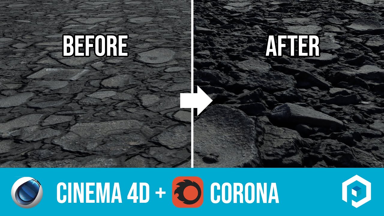 Using Poliigon displacement textures in Cinema 4D with Corona