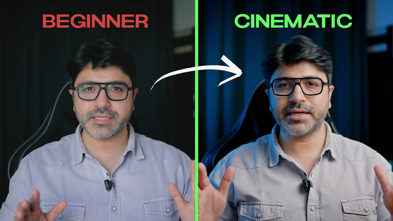 My BUDGET Lighting Setup for YouTube Videos | Cinematic Lighting Tutorial (Hindi)