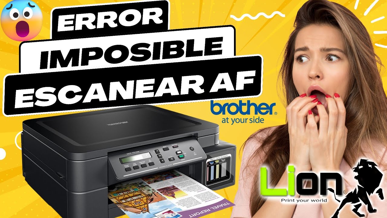 Error AF impresoras y Multifuncionales Brother imposible escanear AF error Escaner brother