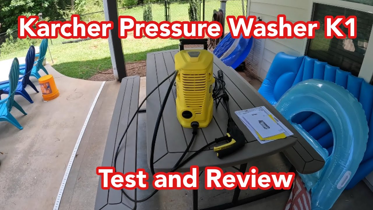 Karcher Pressure Washer K1 test and review. 