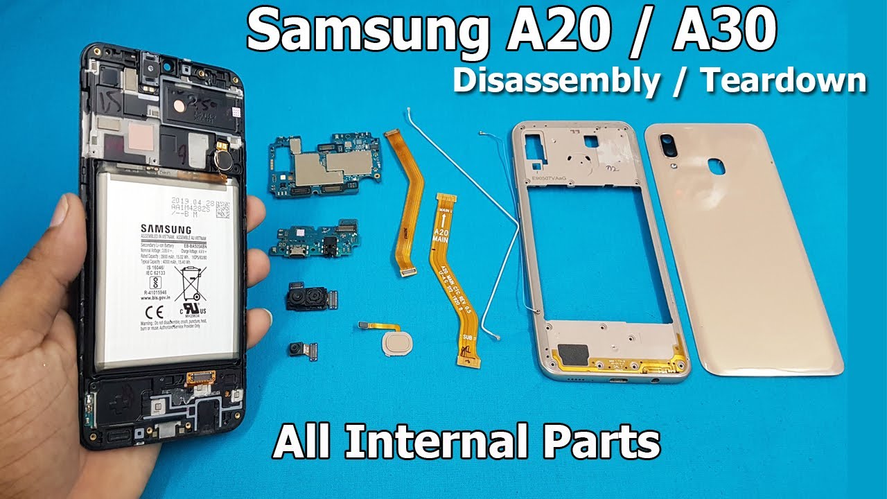 Samsung A20 / A30 Disassembly /Teardown | How to open samsung A20 and A30 | All internal Parts