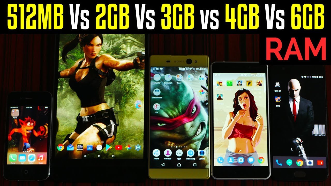 ⚡512MB Vs 2GB Vs 3GB vs 4GB Vs 6GB RAM: 🔥MultiTasking RAM Test! 🔨[4K]