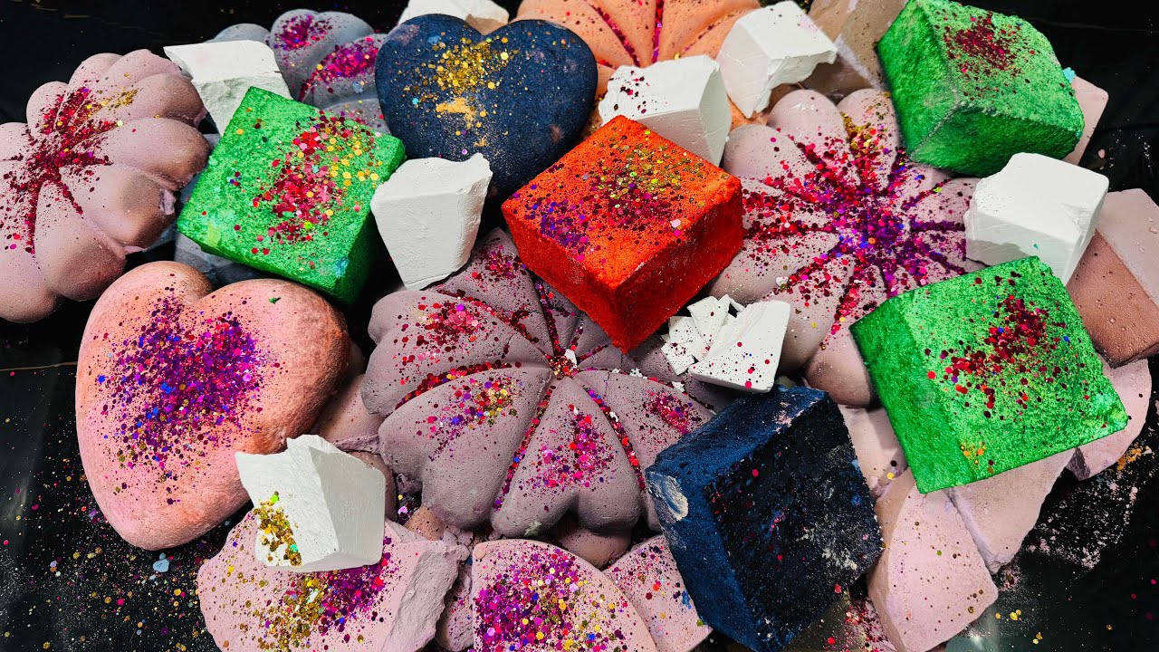 Variety Dusty Dyed Chalk ASMR Reform | Satisfying Chalk Crush Video 