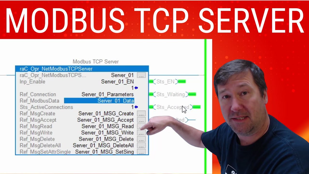 Studio 5000 Modbus TCP Server Allen Bradley Controllogix Compactlogix