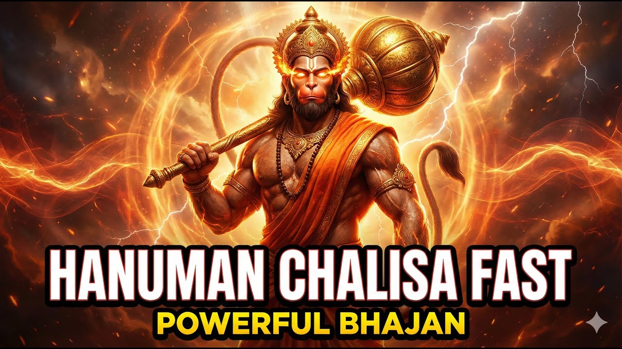 Hanuman Chalisa Fast | Powerful Bhajan | Jai Bajrang Bali | Morning Energy Chant