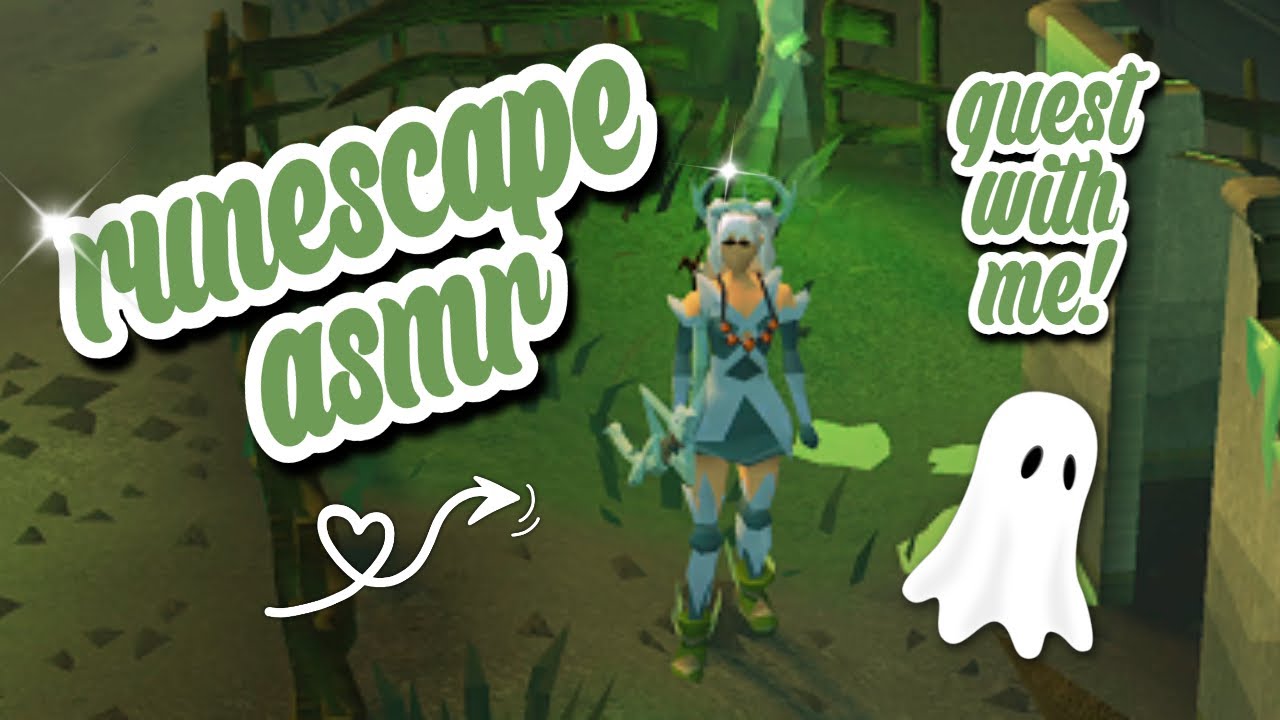 old school runescape asmr 🌿│ ghosts ahoy quest 👻│ whispering & white noise for sleep