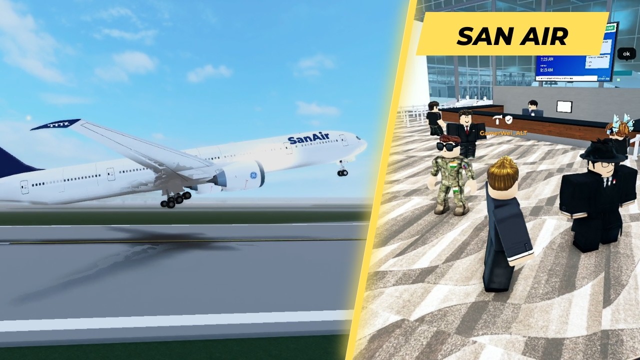 ROBLOX | SA616 - Changi 777X San Air Flight (Owner's POV)