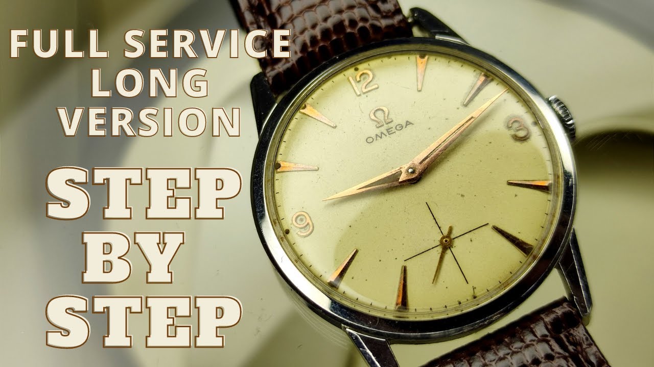 Restoration of vintage mens  watch omega cal.268 step by step