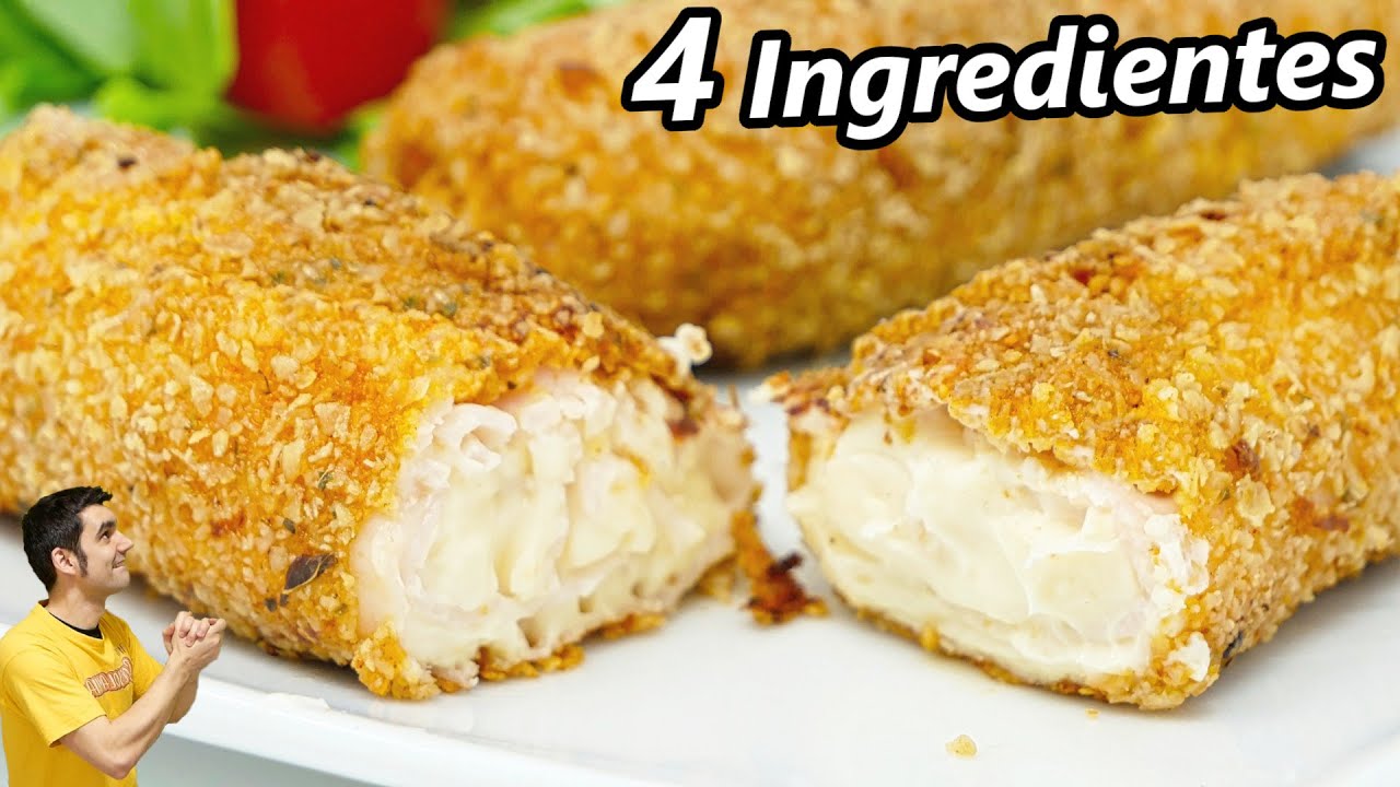 ROLLITOS de JAMÓN y QUESO SÚPER CRUJIENTES ! 😍🧀😱 Receta muy FÁCIL RÁPIDA y DELICIOSA ¡ ALUCINA!!!