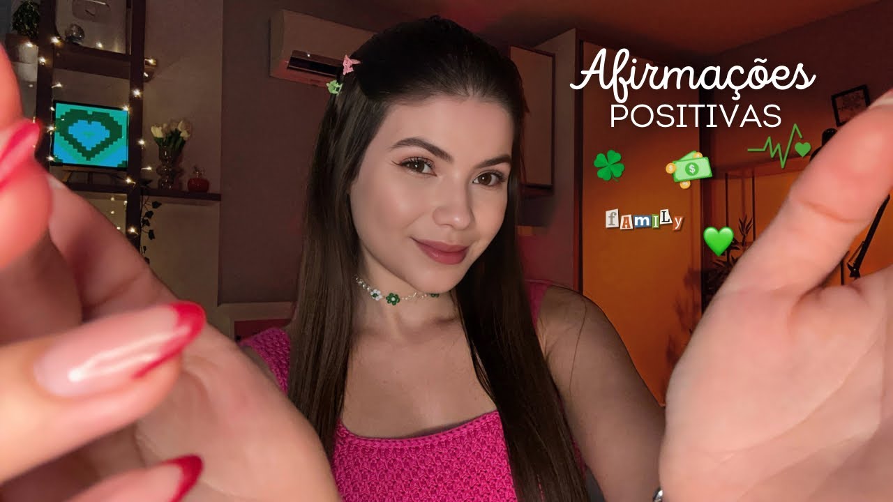 ASMR | AFIRMAÇÕES POSITIVAS✨ (ambiente calmo, som de fogueira, voz suave e sussurros)