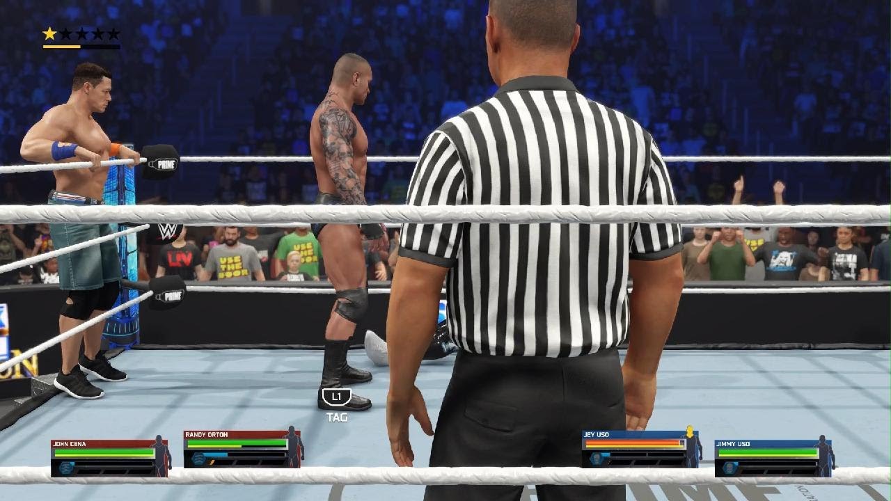 WWE 2K25_ Randy Orton & Jhon Cena VS Jay uso & Jimmy uso