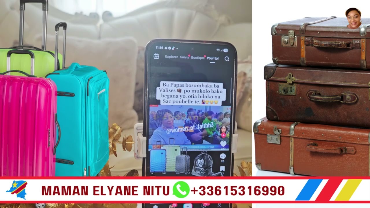 Mibali Ya Poto Balingaka Ba Valises Te. Kaka Ba Sacs Poubeles