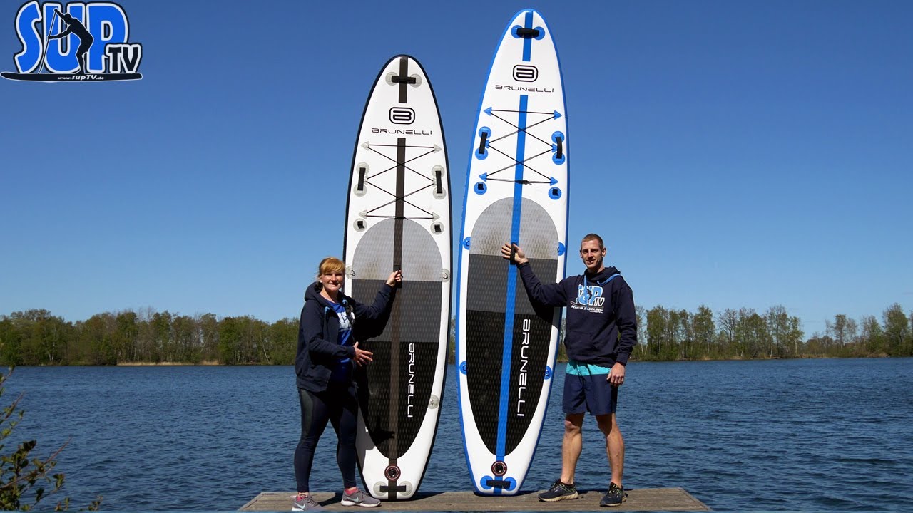 BRUNELLI 10.8 Premium & 12.0 Monster im Test (2020): Robuste aufblasbare SUP-Boards mit viel Zubehör
