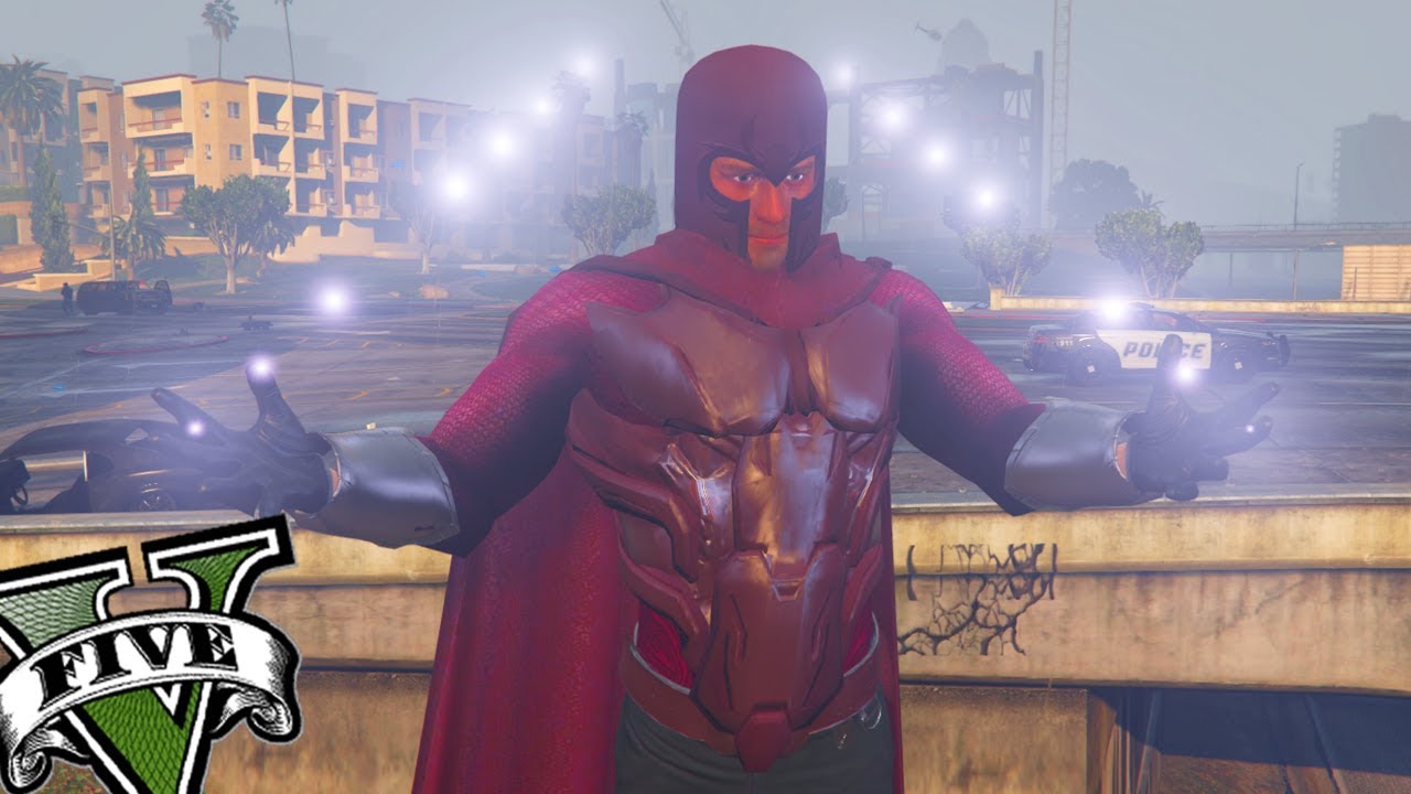 GTA V - MODS - MAGNETO ÉPICO EM LOS SANTOS!