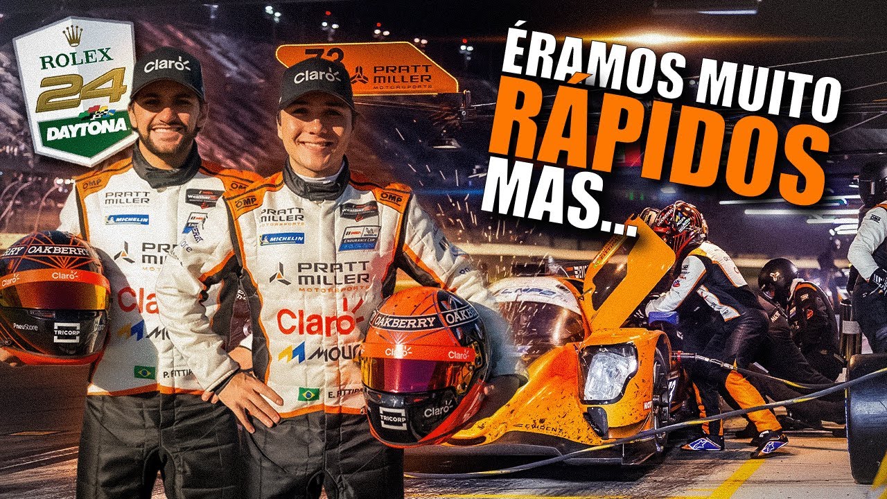 Nossa primeira 24h de Daytona juntos! Éramos muito rápidos, mas…