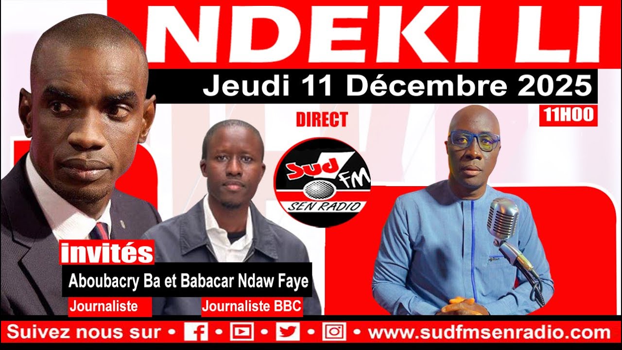 SUD FM DIRECT NDEKILI  DU 11 D&Eacute;CEMBRE 2025