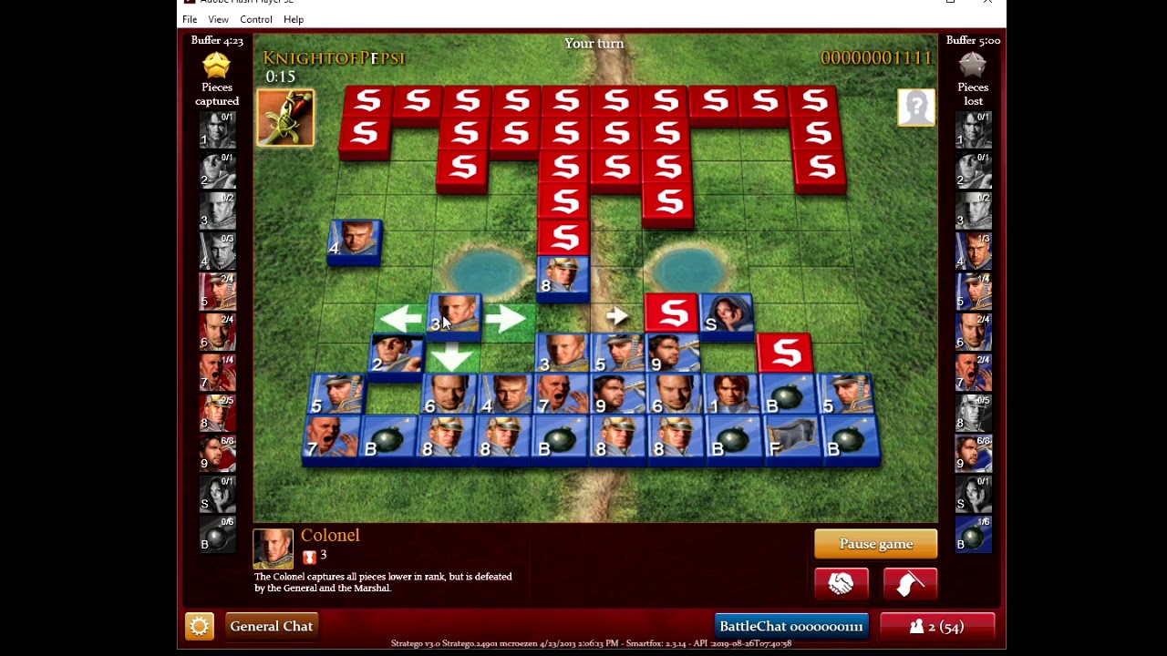 Stratego - Community Setup 1 (with audio)