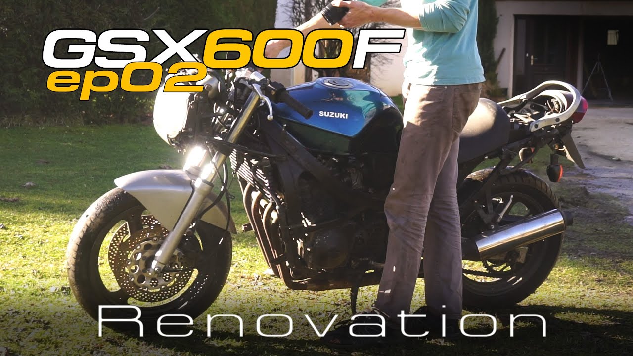 Я пытаюсь прокатиться на этом заброшенном Suzuki GSX 600F (эпизод 2): начинается восстановление!