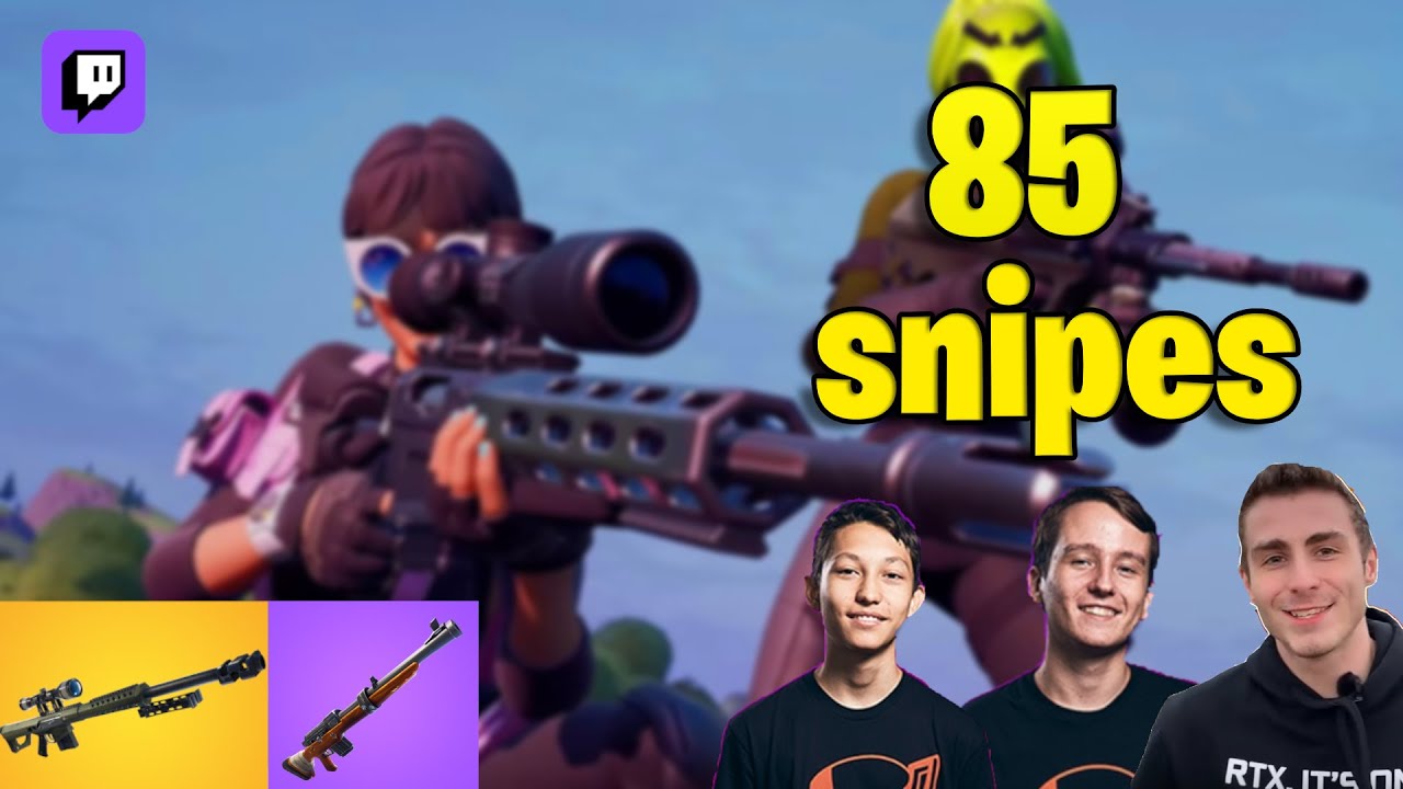 85 killov snajperkou v 10 minut&aacute;ch😎 | cz fortnite twitch