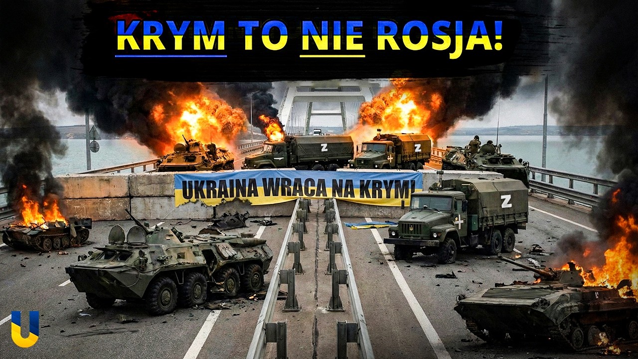 UKRAINA WRACA na Krym! Most ZABLOKOWANY, słychać EKSPLOZJE. Moskwa TRACI terytoria!
