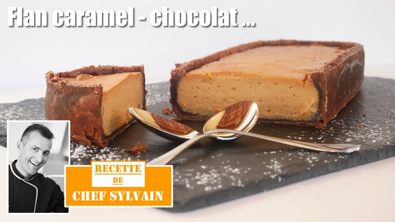 Flan caramel chocolat - recette par Chef Sylvain !