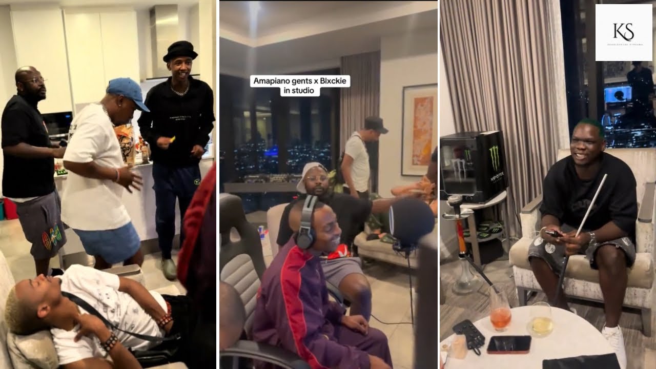 Dj Maphorisa, Blxckie, Scotts Maphuma, Leemckrazy, Pcee & Justin 99 And More In Studio 🔥