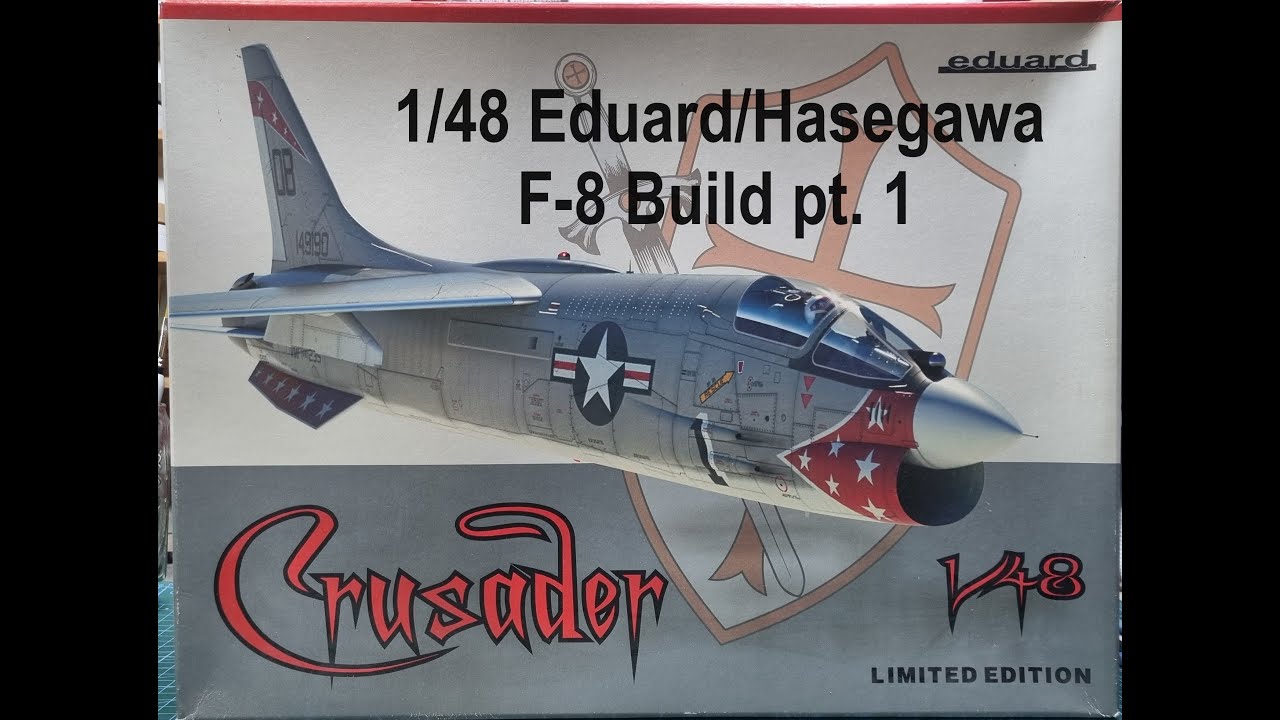 1/48 Eduard/Hasegawa F-8 Crusader Build Pt. 1