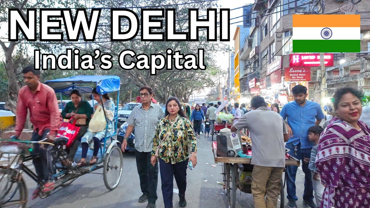 Walking in New Delhi 🇮🇳 India&rsquo;s Capital &ndash; Busy Streets & Market Life (4K 2026)