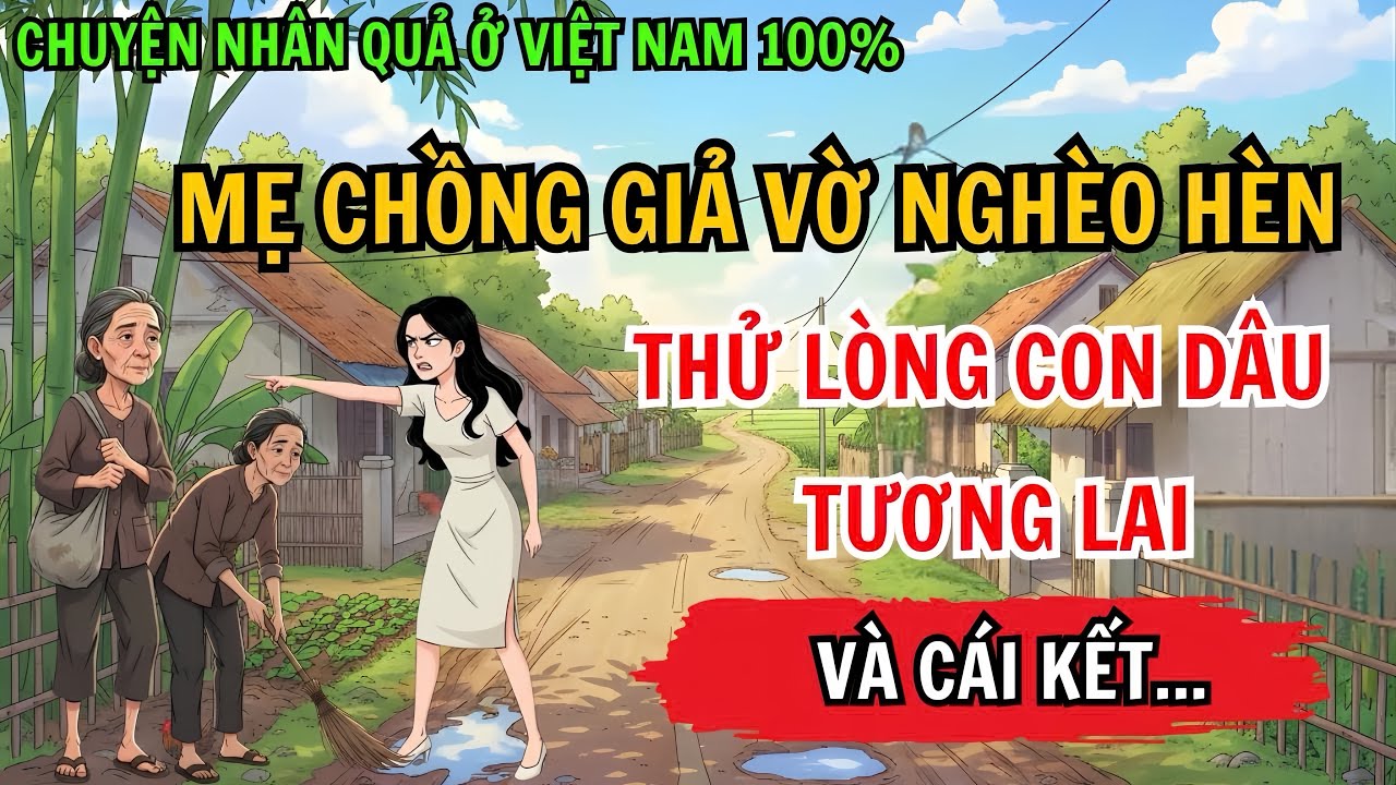 Mẹ Chồng Giả Vờ Nghèo Hèn, Thử Lòng Con Dâu Tương Lai Và Cái Kết | Chuyện Nhân Quả 100%